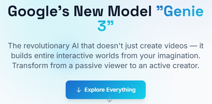 Google's New Model "Genie 3"